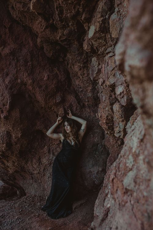 Artistic outdoor boudoir portraits by a photographer serving Southern Arizona and desert regions