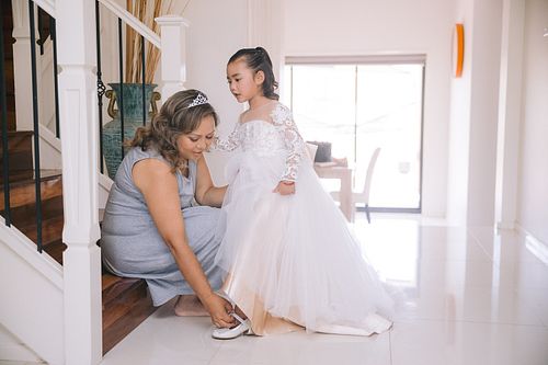 Bride Getting Ready
