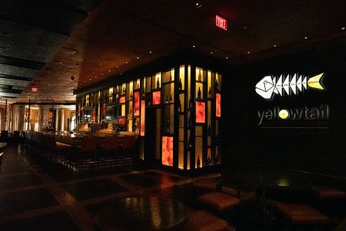 Cozy restaurant with stylish decor and warm lighting