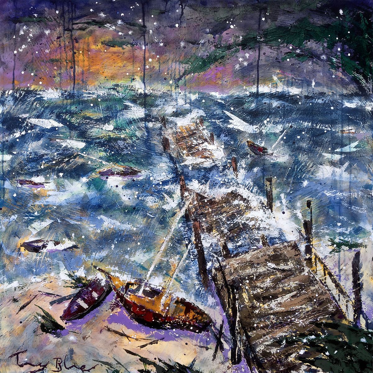 Original paintings by American artist Tony Blue