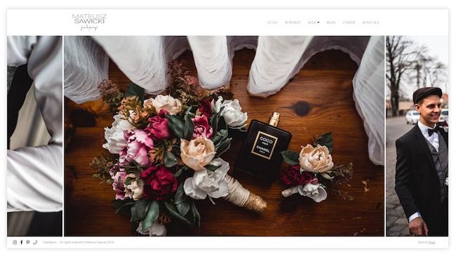 Site de photographie de mariage de Mateusz Sawicki