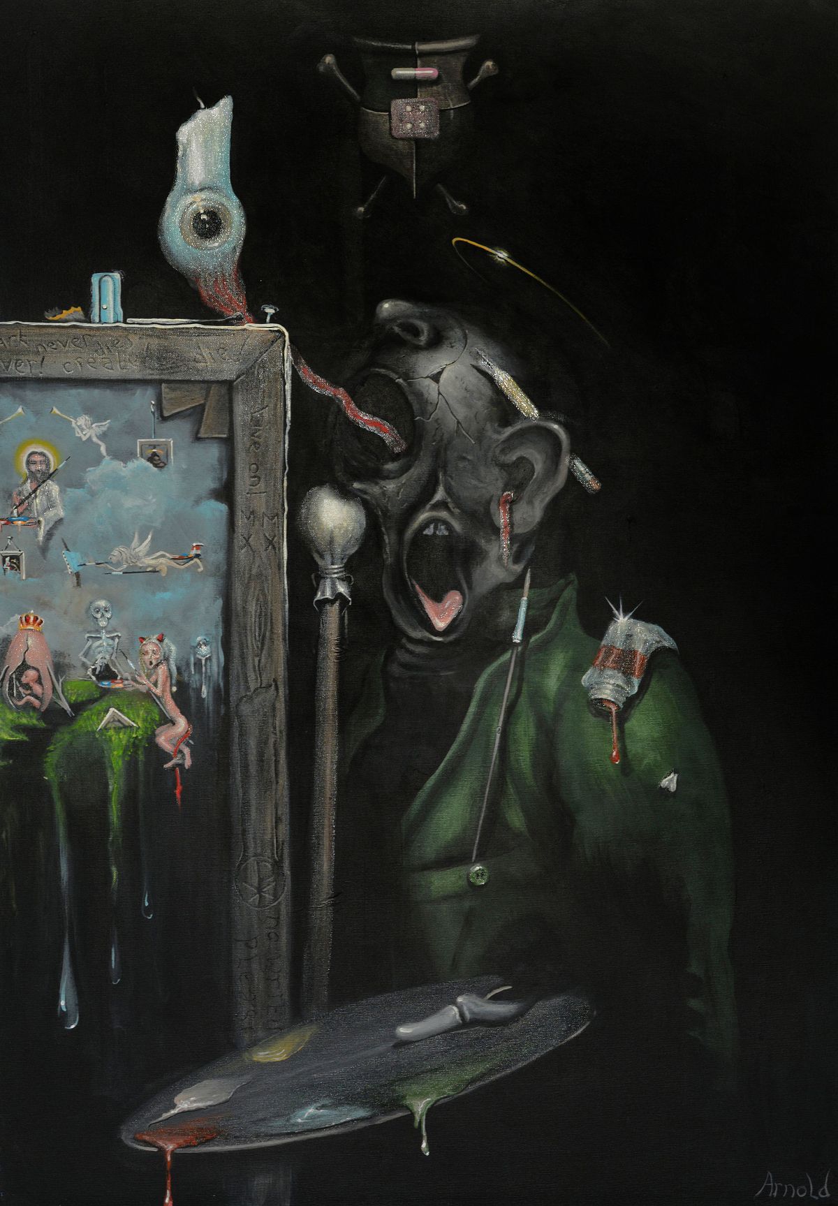 The dead artist &ndash; best surrealist artwork by Dutch artist Arnold Janssen