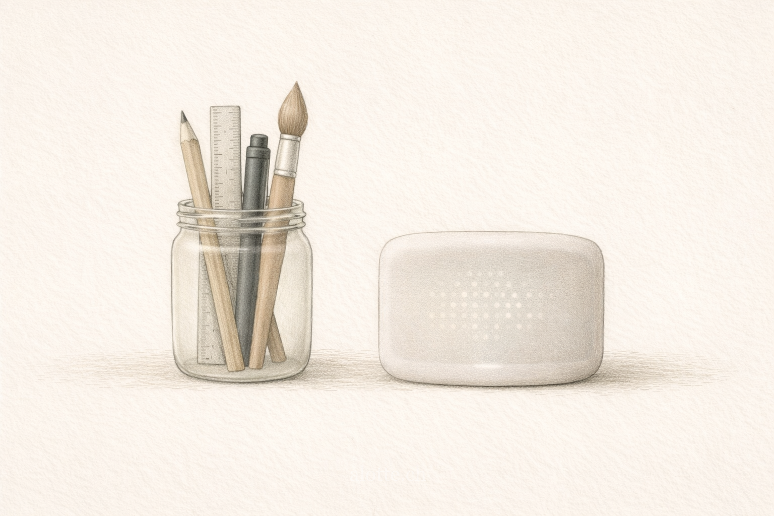 Image of metaphor for old creative team bring augmented by a GenAi device