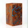 Thunder Strokes Wood Urn box for Ashes