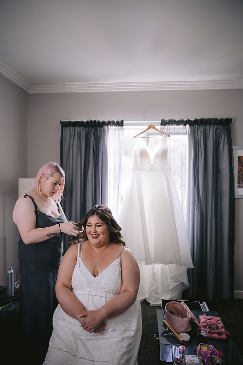 Bride Getting Ready