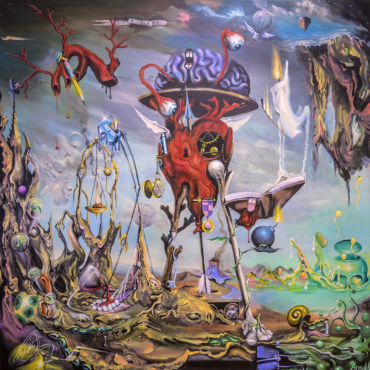 The poet &ndash; modern surrealist Dutch artist Arnold Janssen