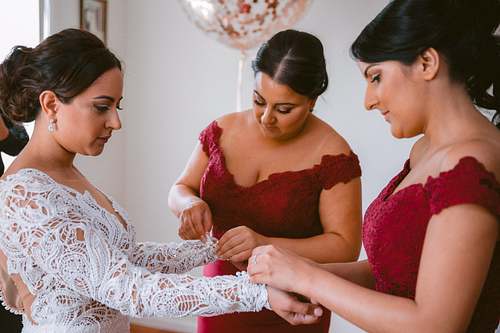 Bride Getting Ready