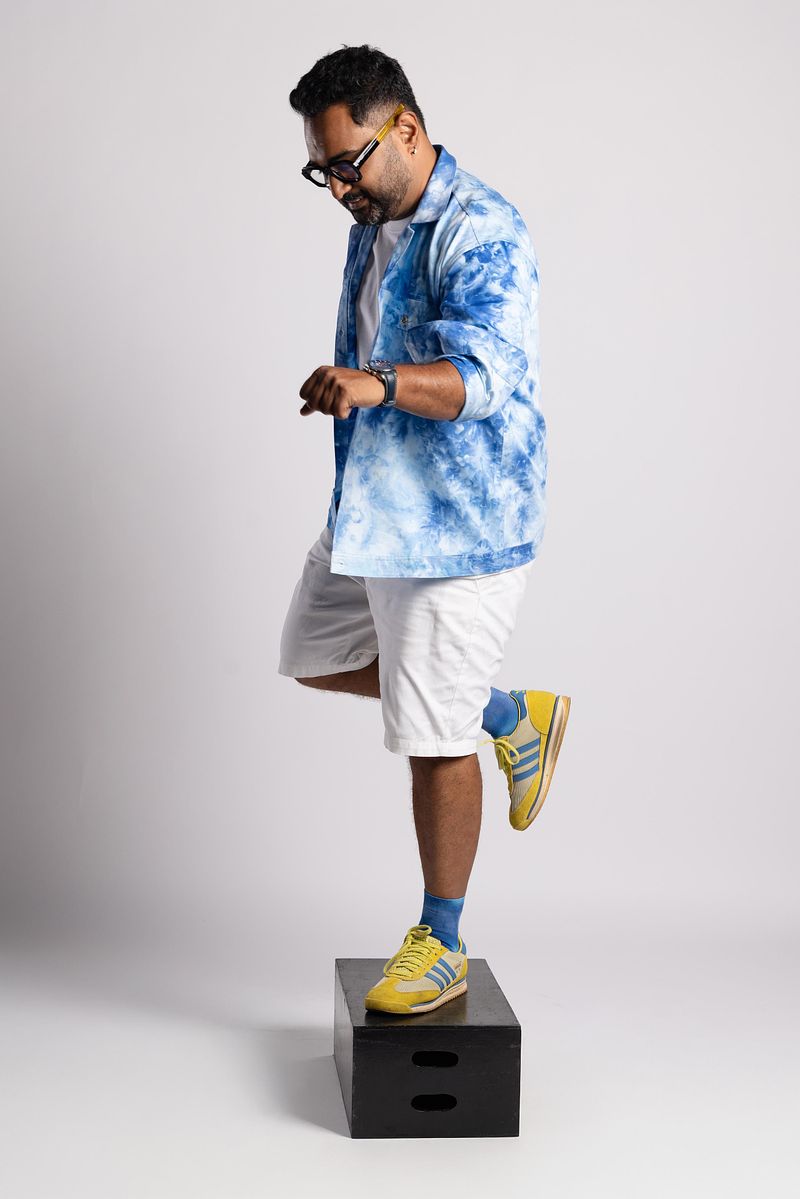 Cotton Twill Shacket - Summer Sky