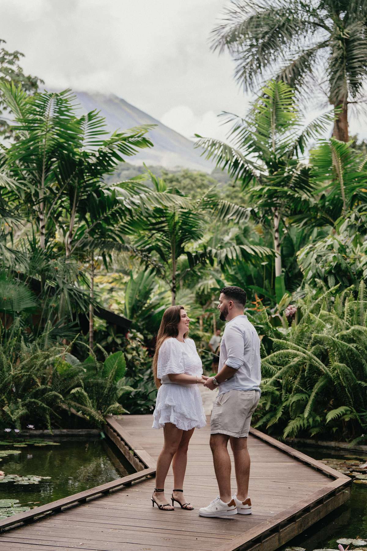 Photographer capturing engagement at Nayara Springs Costa Rica