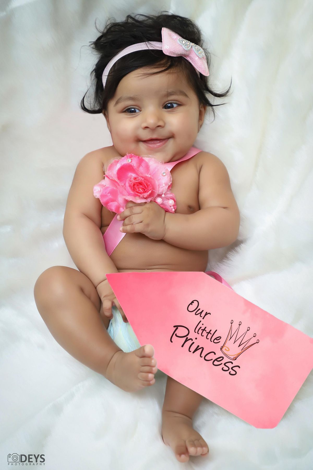Adorable baby girl photoshoot