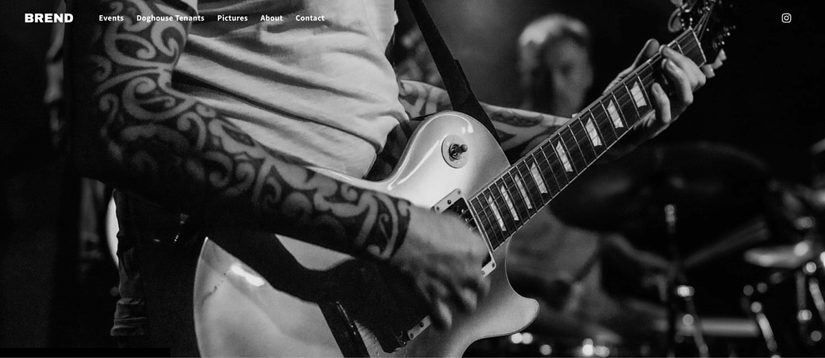 Immagine del sito web del musicista Brend Rock