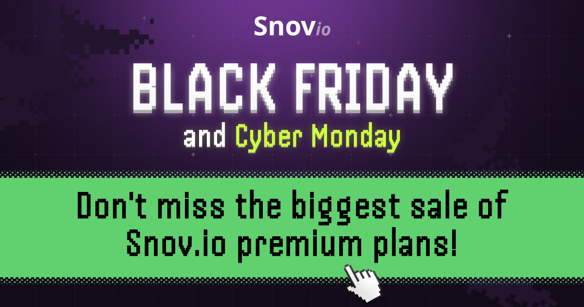 Snovio black friday deal