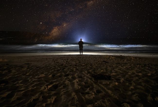 Strandnachtfotografie