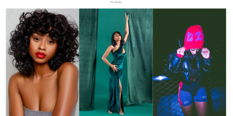 een model in verschillende poses