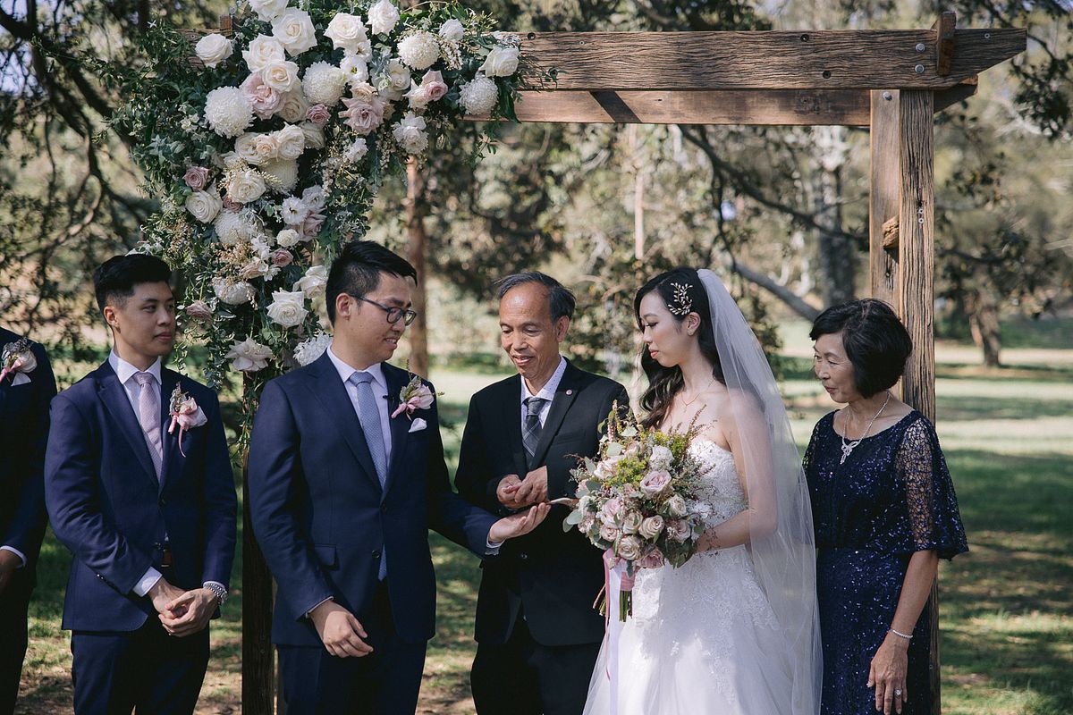 Wedding Ceremony at Pine Grove Centennial Park