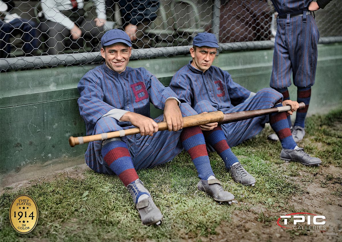 Joe Connolly & Rabbit Maranville - Boston Braves (1914)