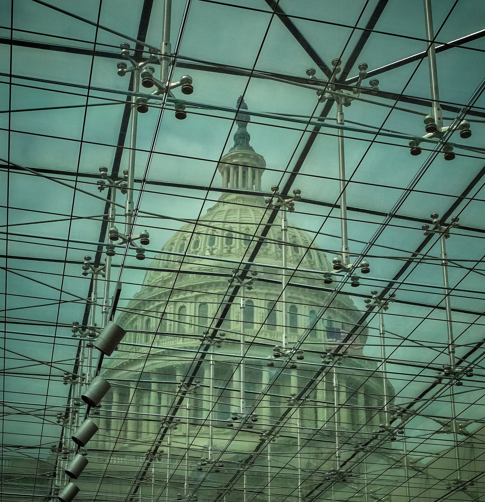 The US Capitol Looms Above Smithsoinan - Washington, DC