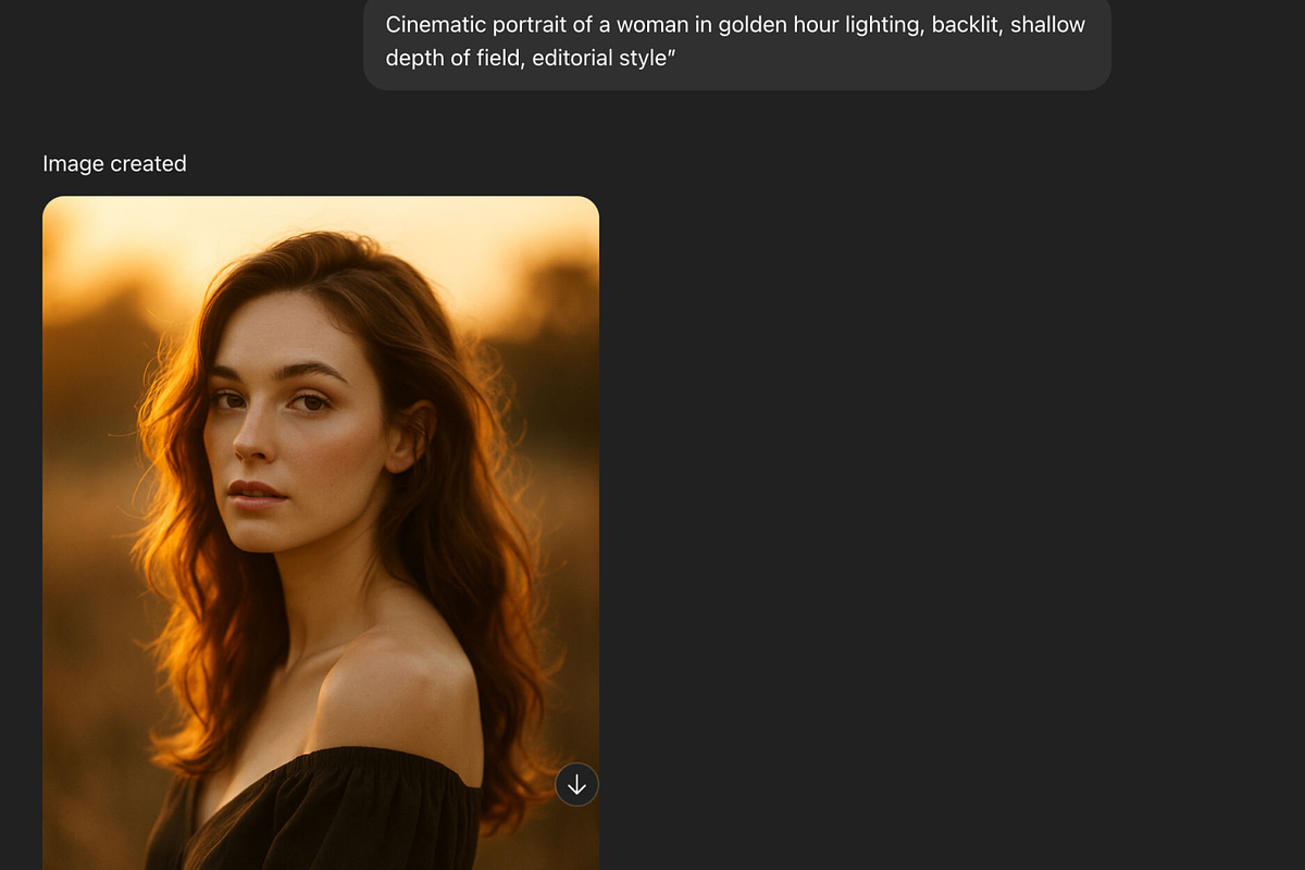 Geração de imagem ChatGPT