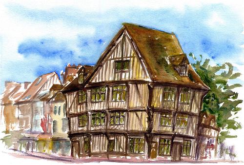 Le vieux centre-ville de Vernon