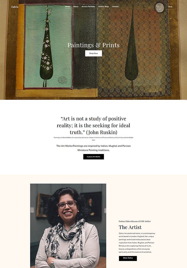 Fatima Zahra Hassan Portfolio Website Examples