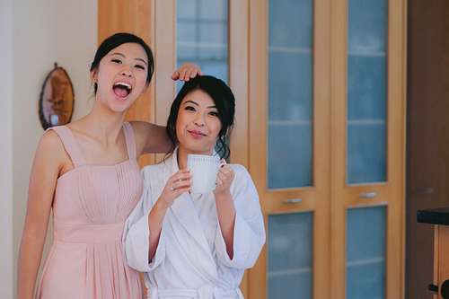 Bride Getting Ready