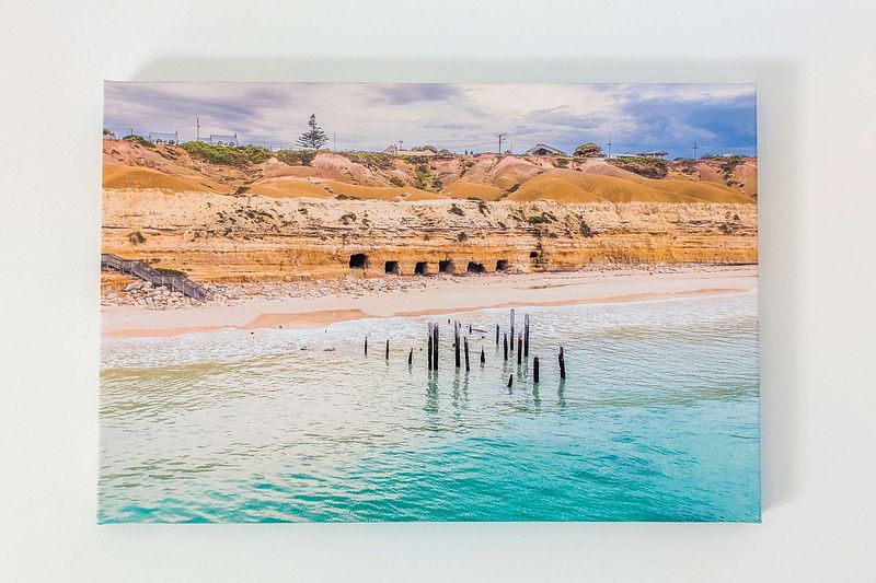 Port Willunga Aerial Canvas print 60 x 40cm