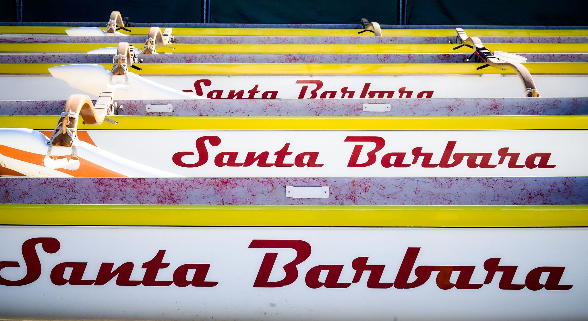 Rowing Shells on the Beach - California