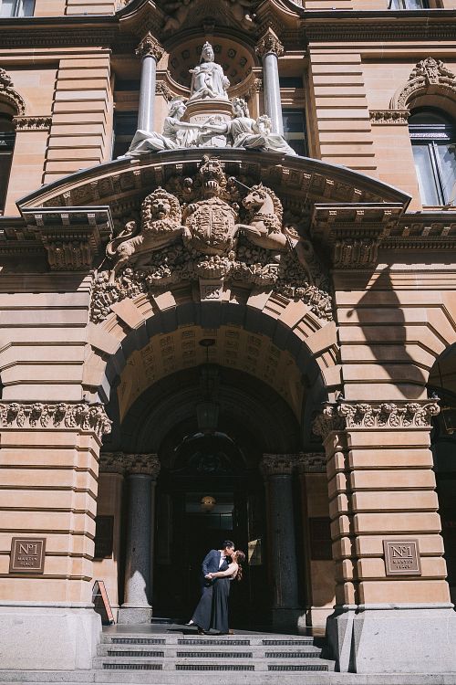 Engagement photo at Martin Place
