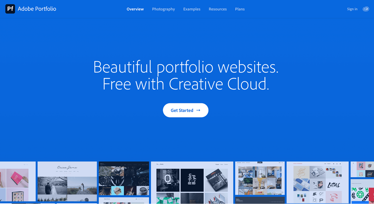Adobe Portfolio