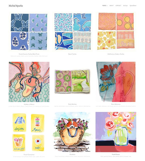 Michal Sparks Portfolio Website Examples