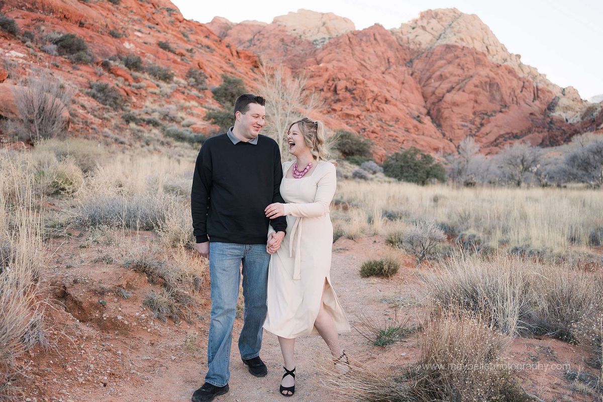 Red Rock Canyon, Las Vegas Nevada Engagement Photoshoot