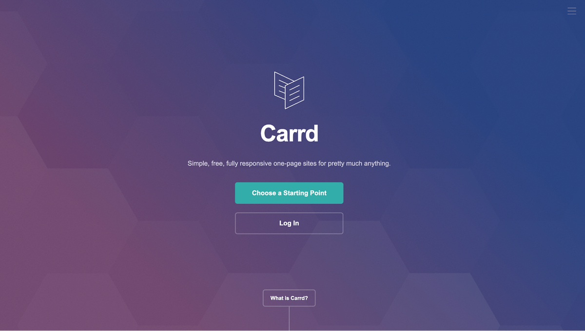 Home page di Card