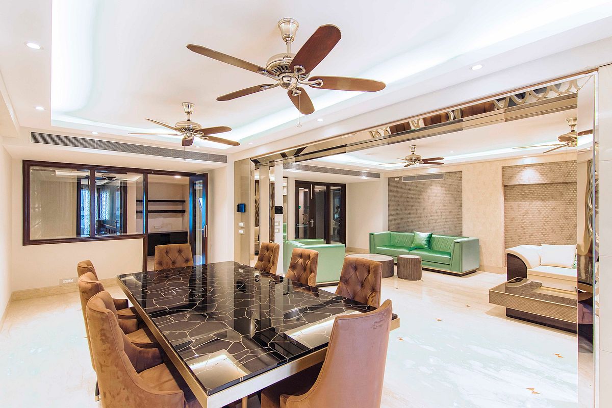 Interior view of the residential flat,