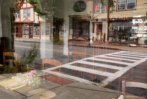 Falmouth Massachusetts bar interior diagonal crosswalk