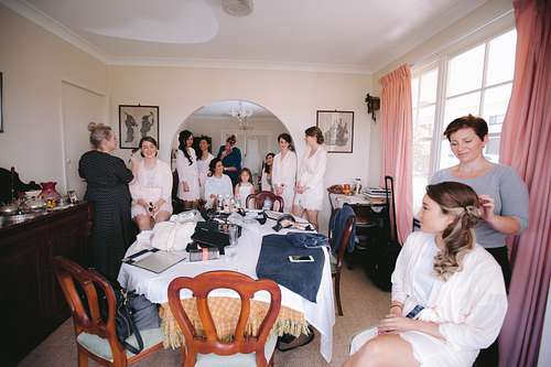 Bride Getting Ready