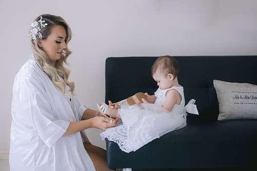 Bride Getting Ready