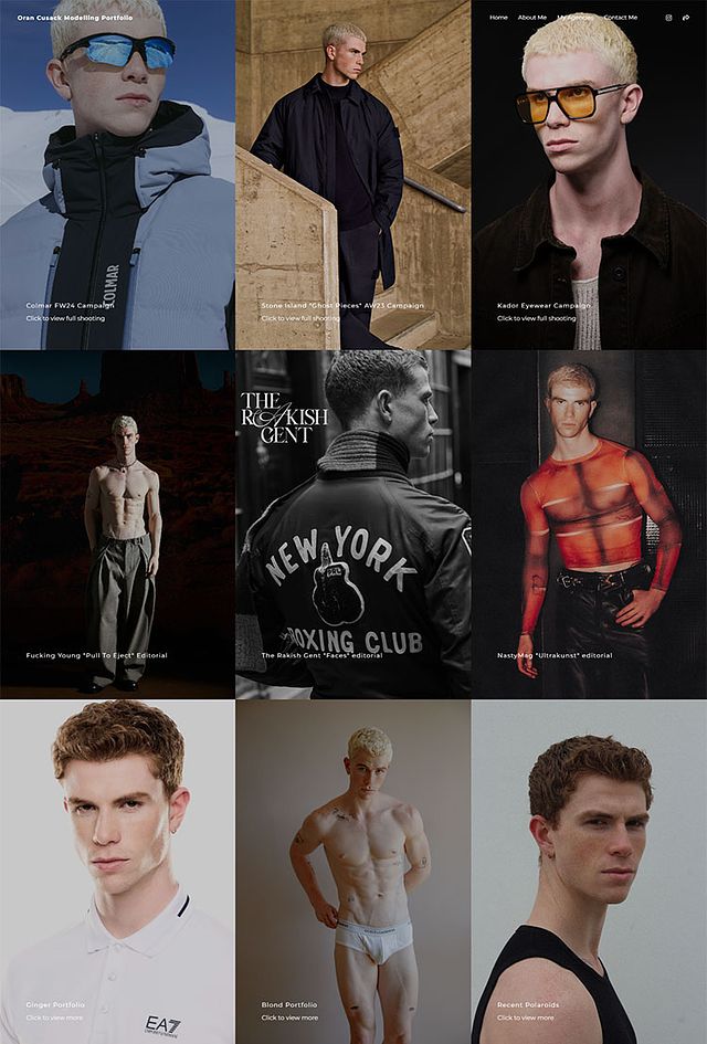 Oran Cusack Portfolio Website Examples