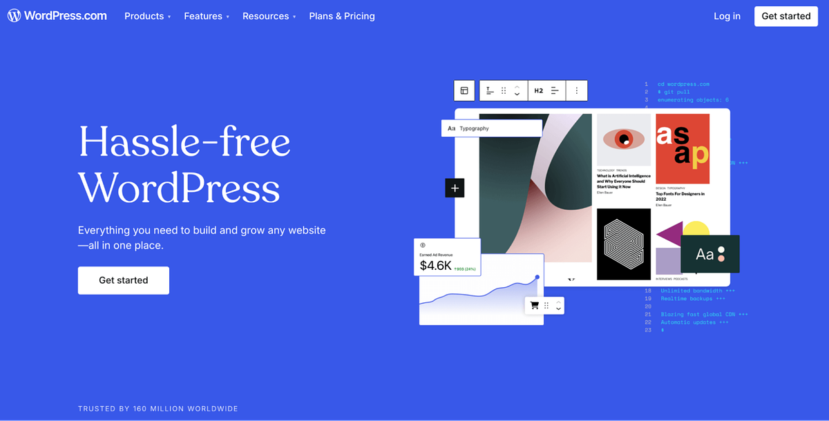 WordPress-startpagina